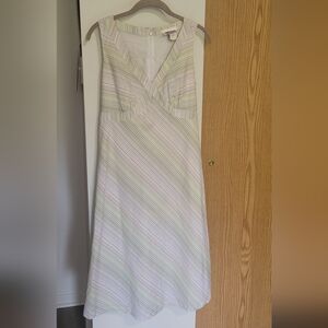 🍃8 Vintage Ventini Striped Sleeveless Dress🍃